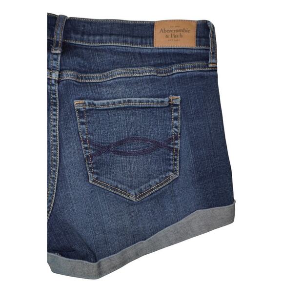 Abercrombie & Fitch Mid-Rise Cuffed Denim Shorts – Size 8 / W29 - Picture 7 of 7